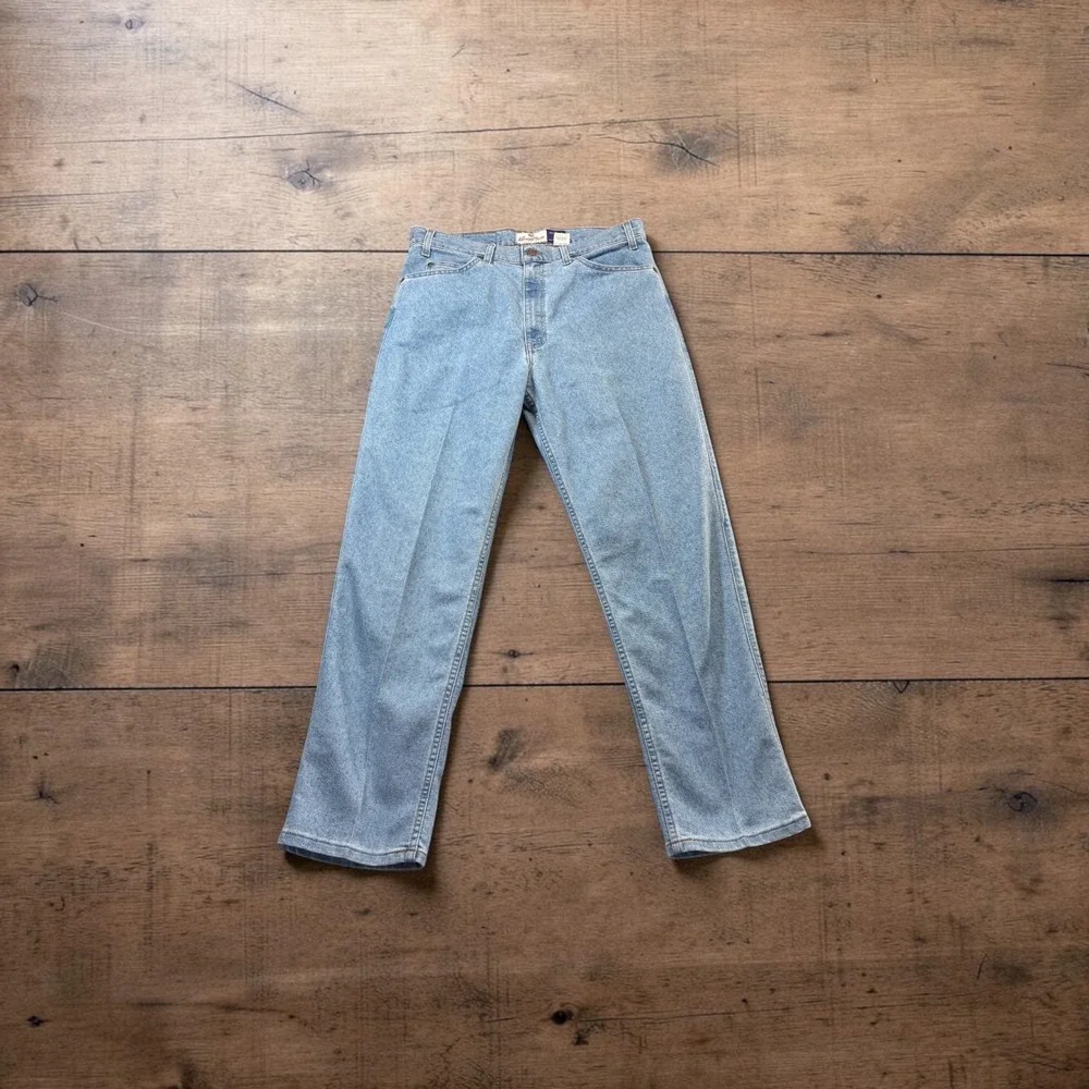 Levi Strauss Signature 540 Relaxed Fit‎ Mens 36x30 Light Wash Wrinkle Free Jeans